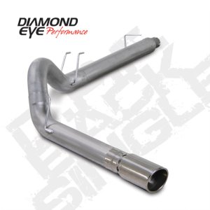 Ford F250 DPF Back Performance Exhaust - Diamond Eye Performance - 5in Single Aluminized - `08-`10